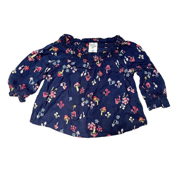 OshKosh Mushroom Print Top Size 6m - Picture 1 of 5